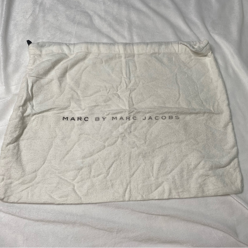 Marc by Marc Jacobs White Cotton Drawstring Dustbag VERY SOFT TO TOUCH